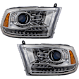 Driver and Passenger Side Headlights, with Bulbs, HID/Xenon, with HID Bulbs and ballast, For Models with Factory Projector Type Headlights, CAPA Certified