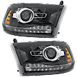 Driver and Passenger Side Headlights, with Bulbs, HID/Xenon, with HID Bulbs and ballast, For Models with Factory Projector Type Headlights, CAPA Certified