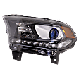 Driver and Passenger Side Headlights, with Bulbs, Halogen, For Models with LED Daytime Running Light