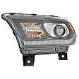 Driver and Passenger Side Headlights, with Bulbs, Halogen, Clear Lens, For Models with Daytime Running Light