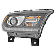 Driver and Passenger Side Headlights, with Bulbs, Halogen, Clear Lens, For Models with Daytime Running Light