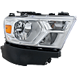 Driver and Passenger Side Halogen Headlight, With bulb(s), OE Replacement