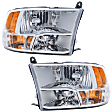 Driver and Passenger Side Halogen Headlight, With bulb(s), OE Replacement, CAPA Certified