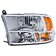 Driver and Passenger Side Halogen Headlight, With bulb(s), OE Replacement, CAPA Certified