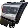 2019 Ram 1500 - Driver and Passenger Side LED Headlight, With bulb(s), Standard Type, OE Replacement