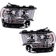 Driver and Passenger Side Halogen Headlight, With bulb(s), OE Replacement