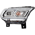 Driver and Passenger Side LED Headlight, With bulb(s), Clear Lens, Chrome Interior