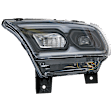 Driver and Passenger Side LED Headlight, With bulb(s), Clear Lens, Black Interior