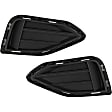 Fog Light Cover - Front, Driver and Passenger Side, Textured Black