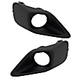 Front, Driver and Passenger Side Fog Light Trims, Black