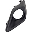 Front, Driver and Passenger Side Fog Light Trims, Black