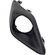 Front, Driver and Passenger Side Fog Light Trims, Black