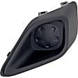 Front, Driver and Passenger Side Fog Light Trims, Black
