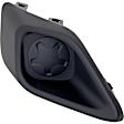Front, Driver and Passenger Side Fog Light Trims, Black
