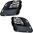 Front, Driver and Passenger Side Fog Light Trims, Primed, For Models With Hood Scoop