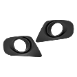 Front, Driver and Passenger Side Fog Light Trims, Textured Black, For Models With Fascia, Type 2
