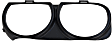 Driver and Passenger Side Headlight Bezel, Black