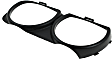 Driver and Passenger Side Headlight Bezel, Black