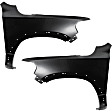 Front, Driver and Passenger Side Fenders, For Models With Wheel Opening Molding