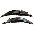 Front, Driver and Passenger Side, Rear Section Fender Liners, For Models with Wheel Opening Molding