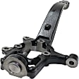 Front, Driver and Passenger Side Steering Knuckle, Without Backing Plate, Without Bearing