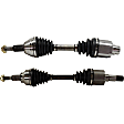 Front, Driver and Passenger Side Axle Assembly, Naturally Aspirated, DOHC, FLEX, Convertible