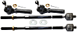 Front, Driver and Passenger Side, Inner and Outer Tie Rod Ends