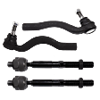 Front, Driver and Passenger Side, Inner and Outer Tie Rod Ends