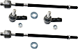 Front, Driver and Passenger Side, Inner and Outer Tie Rod Ends