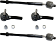 Front, Driver and Passenger Side, Inner and Outer Tie Rod Ends