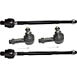 Front, Driver and Passenger Side, Inner and Outer Tie Rod Ends