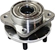 Front, Driver and Passenger Side Wheel Hub, 5 Lugs, With Bearing