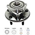 2014 Jeep Grand Cherokee Laredo - Front, Driver and Passenger Side Wheel Hub, 5 Lugs, With Bearing