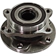 Front, Driver and Passenger Side Wheel Hub, 5 Lugs, With Bearing