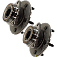 2-Wheel Set Front, Driver and Passenger Side Wheel Hubs, With Bearing, With Sensor, 4WD, 4-Wheel ABS