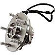 Rear, Driver and Passenger Side Wheel Hub, 5 Lugs, With Bearing, With Sensor, FWD, 3.6L, 6Cyl