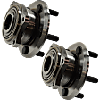 Rear, Driver and Passenger Side Wheel Hub, 5 Lugs, With Bearing