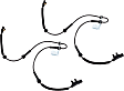 Front, Driver and Passenger Side ABS Speed Sensors