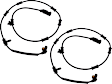 Front, Driver and Passenger Side ABS Speed Sensors, 4WD