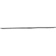 Non-wrap, Driver and Passenger Side Bed Rail Caps, Black, Plastic, 6 Ft. Bed