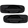 2006 Dodge Caravan - Front, Driver and Passenger Side Smooth Black Exterior Door Handle, Without Key Hole