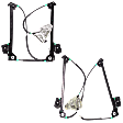 Front, Driver and Passenger Side Power Window Regulator, Without Motor