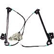 Front, Driver and Passenger Side Power Window Regulator, Without Motor