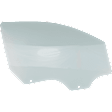 Front, Driver and Passenger Side Door Glasses, Green Tint, Replaces NAGS No. DD11107GTN, DD11108GTN