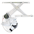 Front and Rear, Driver and Passenger Side Power Window Regulator, With Motor