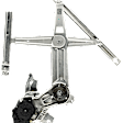 Front and Rear, Driver and Passenger Side Power Window Regulator, With Motor