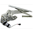 Front and Rear, Driver and Passenger Side Power Window Regulator, With Motor