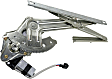 Rear, Driver and Passenger Side Power Window Regulator, With Motor
