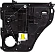 Rear, Driver and Passenger Side Power Window Regulator, With Motor