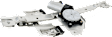 Front and Rear, Driver and Passenger Side Power Window Regulator, With Motor
